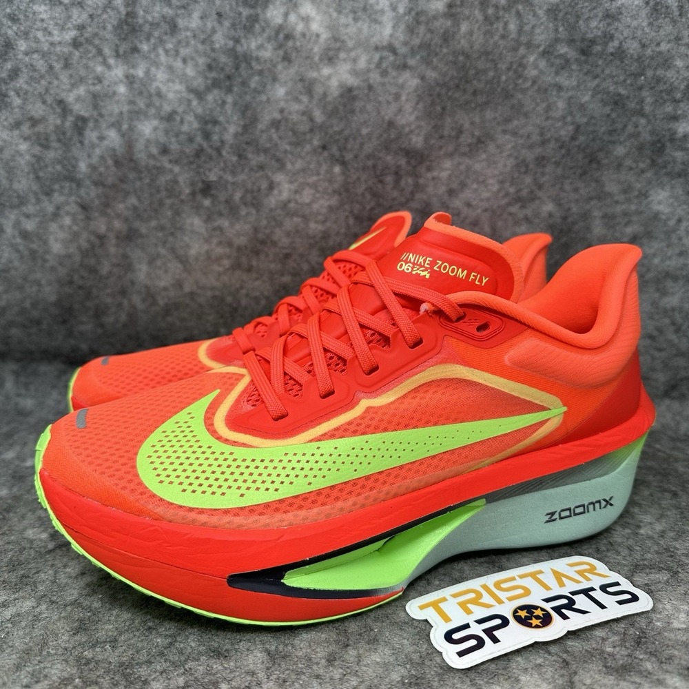Nike Zoom Fly 6 Running Shoes Womens Size 9 Bright Crimson Lime Blast FN8455-601